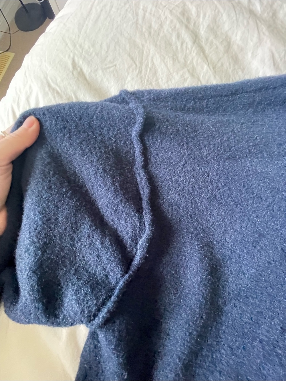 Aritzia Hush Knit Sweater in Navy - Picture 7 of 9